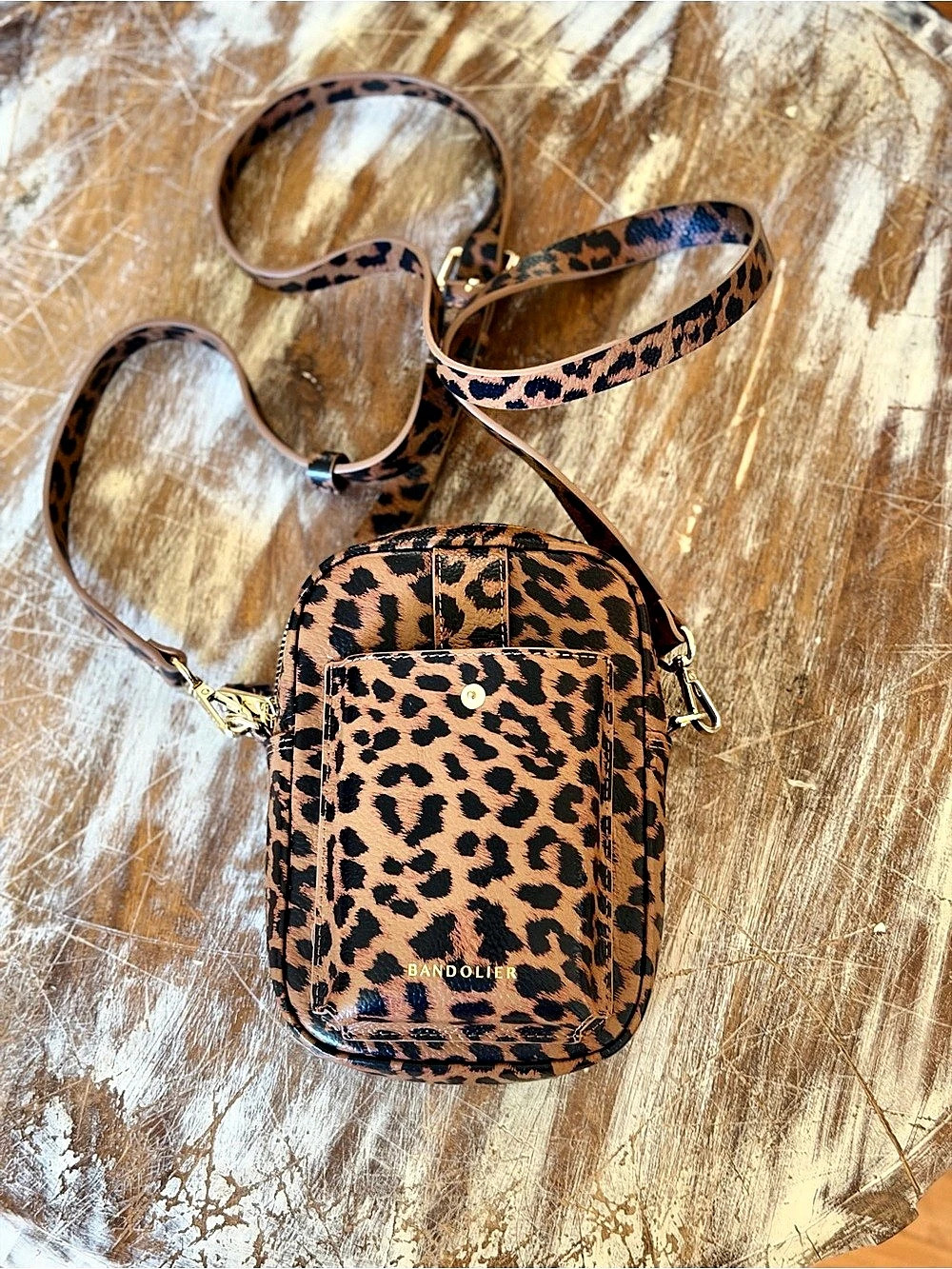 Bandolier Dillon Bag Leopard Crossbody Bag Like New